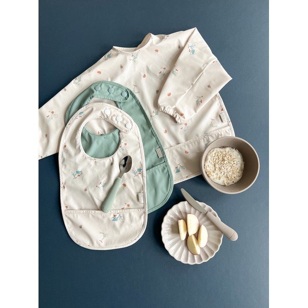 Кафяв/бежов детски прибори за хранене от силикон 3 бр. Olive Mix – Cam Cam Copenhagen-image-4