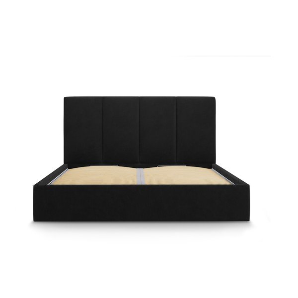 Черно кадифено двойно легло , 140 x 200 cm Juniper - Mazzini Beds-image-1