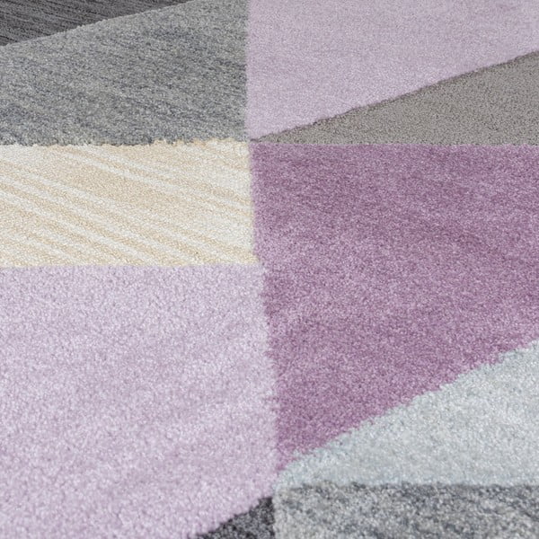 Сив и лилав килим , 120 x 170 cm Icon - Flair Rugs-image-2