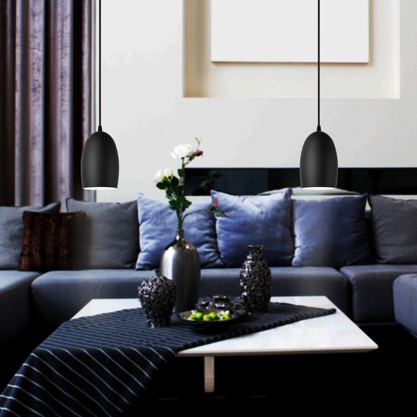 Черна висяща лампа S Matte, ⌀ 14 cm Ume - Sotto Luce-image-1