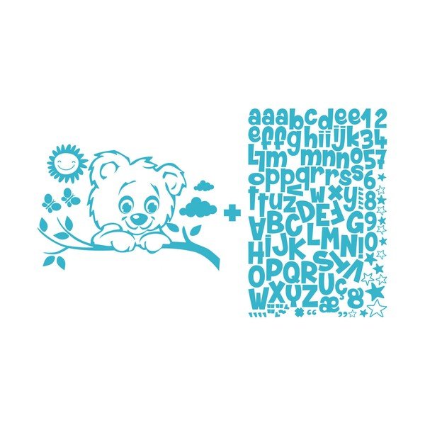 Самозалепващ се комплект с букви Teddy - Ambiance-image-2