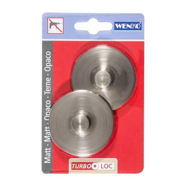 Комплект от 2 куки за стена Turbo-Loc Matt - Wenko-image-1