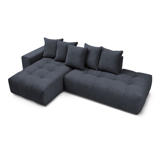 Тъмносин ъглов диван (ляв ъгъл) Mont-Blanc - Bobochic Paris-image-4