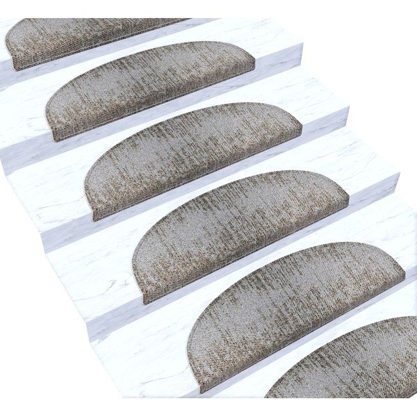Бежови килими за стълби в комплект 16 бр. 20x65 cm Horizon – Vitaus-image-1