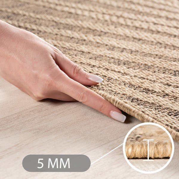 Кафяв кръгъл килим за открито и закрито ø 80 cm Timber 1403 – Ayyildiz Carpets-image-3