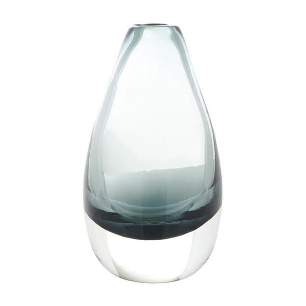 Антрацитна прозрачна ваза Kogle, височина 12 cm - A Simple Mess