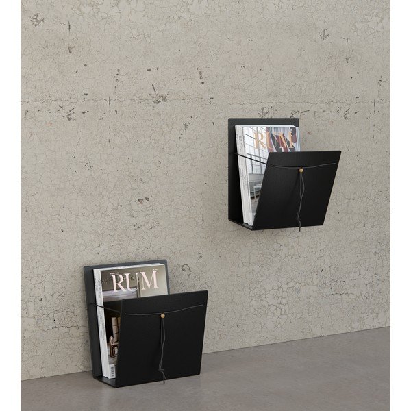 Стойка за списания от метал и еко кожа Bull M – LIND DNA-image-1