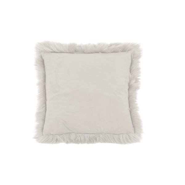 Бежова възглавница от овча кожа, 45 x 45 cm - Tiseco Home Studio-image-2