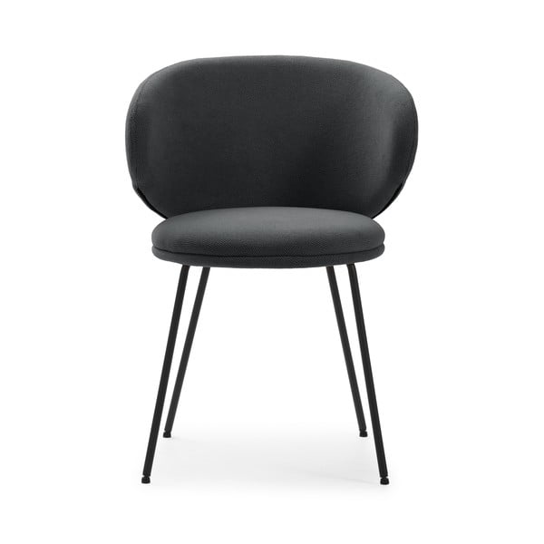 Тъмносиви тапицирани трапезни столове в комплект 2 бр. Rush – Marckeric-image-2