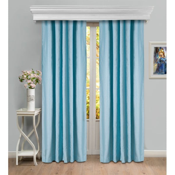 Sada 2 modrých závěsů Marvella Curtain Panel, 2,6 m