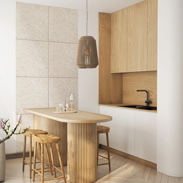 Текстилни акустични панели в комплект 2 бр. 60x60 cm Terrazzo – Styler-image-1