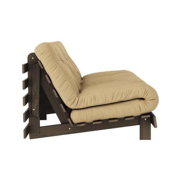 Разтегателен диван в бежово и горчица 160 cm Roots - Karup Design-image-4