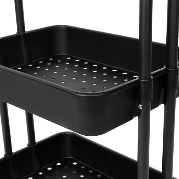 Черен пластмасов подвижен рафт 43x36 cm Grena - Compactor-image-2