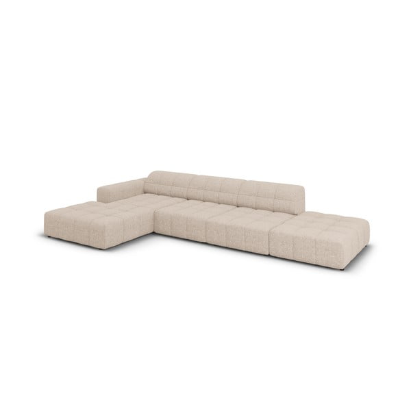 Бежов ъглов диван (ляв ъгъл) Chicago - Cosmopolitan Design-image-3