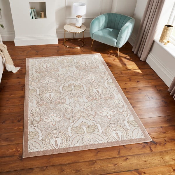 Кремав килим 120x170 cm Damask Bronze – Think Rugs-image-3