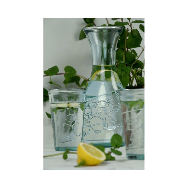 Прозрачен буркан от рециклирано стъкло Kluk - Ego Dekor-image-1