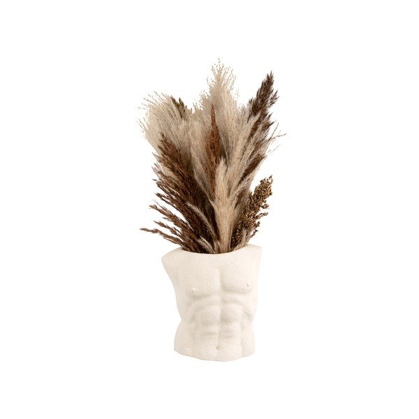 Бяла ваза Мъж, височина 20,5 cm - PT LIVING-image-4