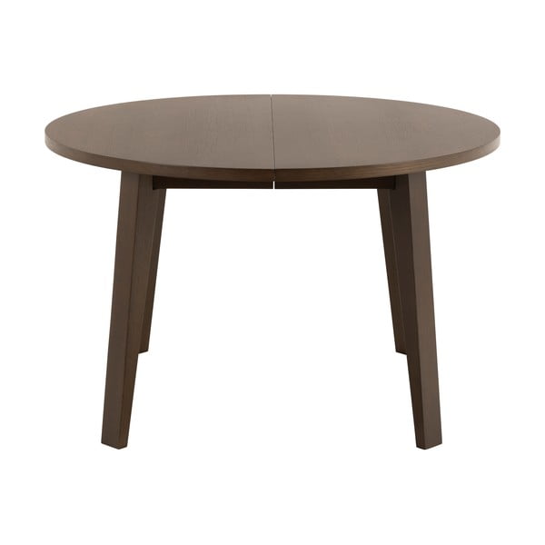 Кръгла разтегателна трапезна маса с допълнителна плоча от декор от дъб  ø 120 cm A-Line – Actona-image-4