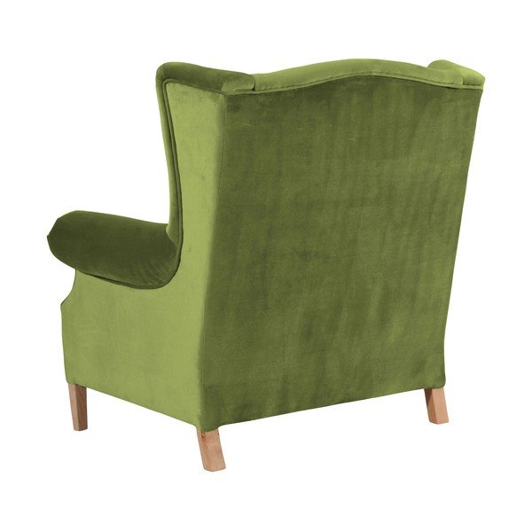 Маслиненозелено кадифено кресло Harvey Velvet - Max Winzer-image-3