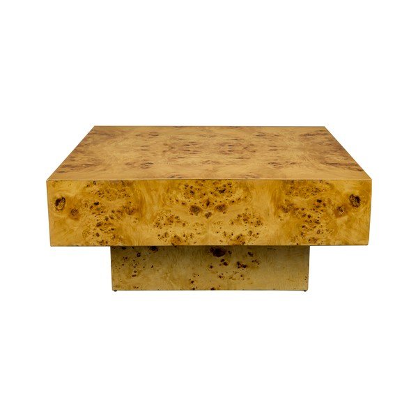 Масичка за кафе от декор от орех в естествен цвят 90x90 cm Quinn – Dutchbone