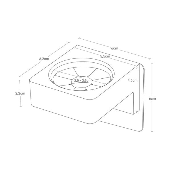 Бял пластмасов мултифункционален държач Film Hook – YAMAZAKI-image-2