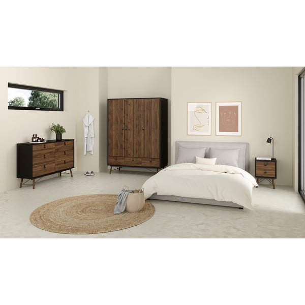 Тъмнокафяво нощно шкафче Ry – Tvilum-image-4