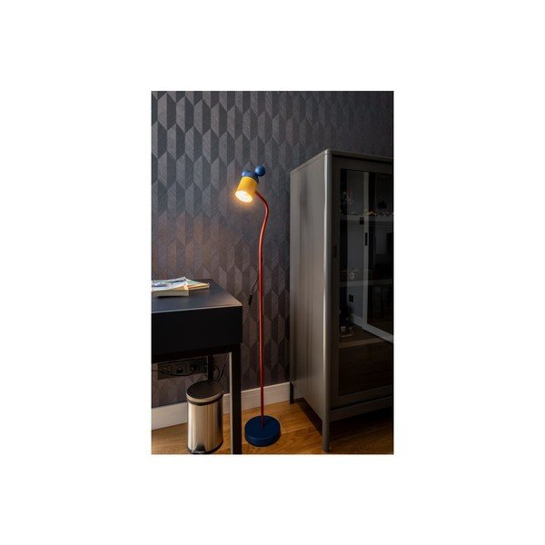 Синя подова лампа с метален абажур (височина 133,5 cm) Mouse – GTV-image-3