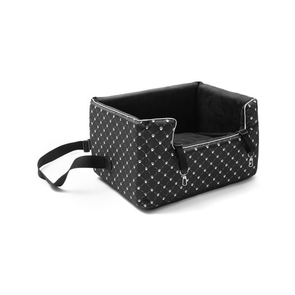 Черна чанта за куче за кола Paws, 40 x 47 x 25 cm - Marendog