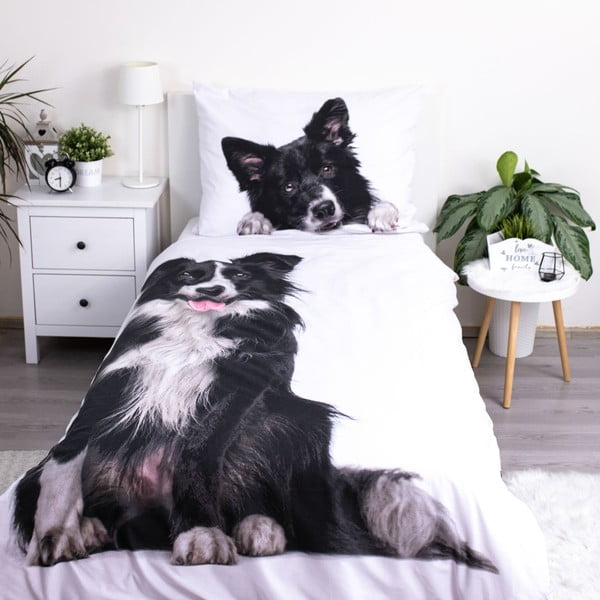 Единично  памучно детско спално бельо 140x200 cm Border Collie – Jerry Fabrics-image-1