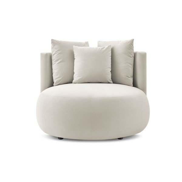 Бежово кадифено кресло Cesar – Bobochic Paris-image-3