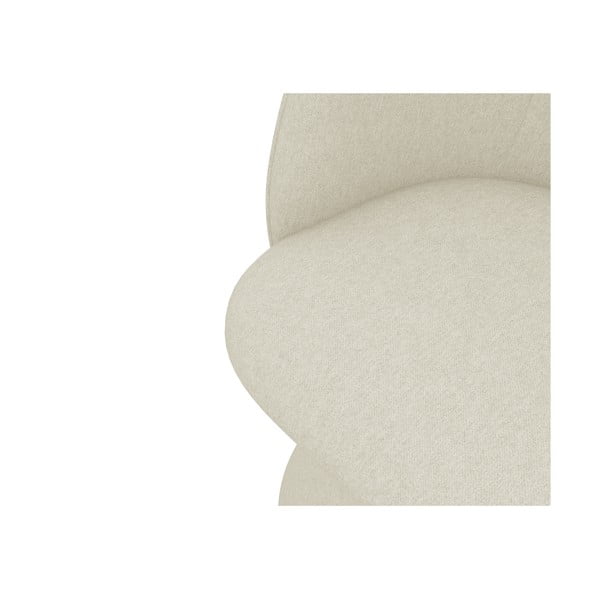 Кремав тапициран трапезен стол Maia – Makamii-image-4