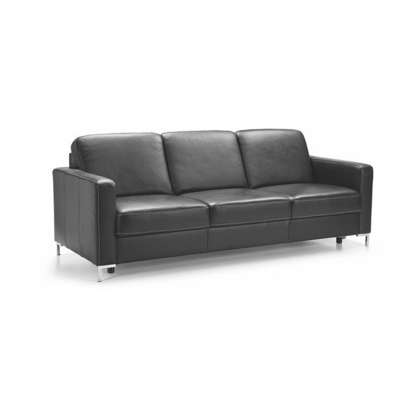 Kožená rozkládací pohovka pro tři Etap Sofa Basic-image-1
