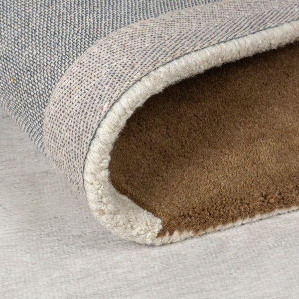 Кафяв/бежов ръчно изработен вълнен килим 200x290 cm Glow – Flair Rugs-image-4
