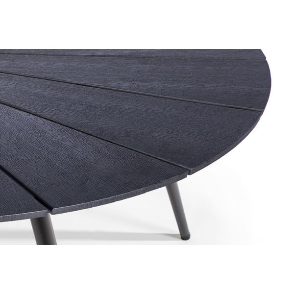 Черна градинска маса с плот от артдърво и каменен център , 190 x 115 cm Marienlist - Bonami Selection-image-2