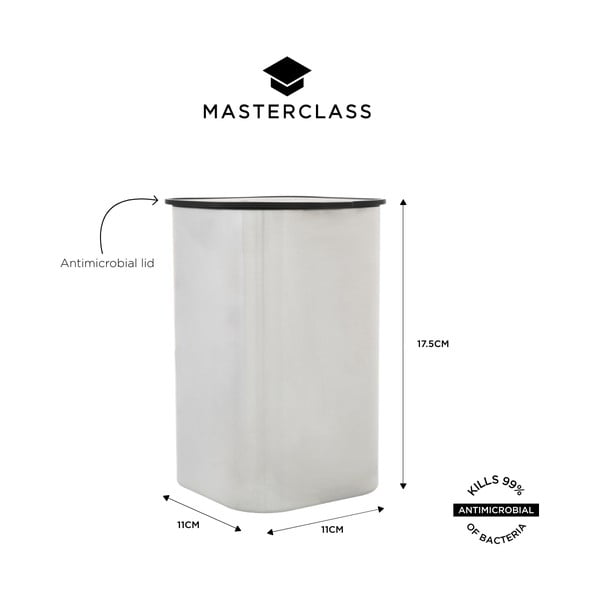 Кутия за храна от неръждаема стомана Masterclass – Kitchen Craft-image-2