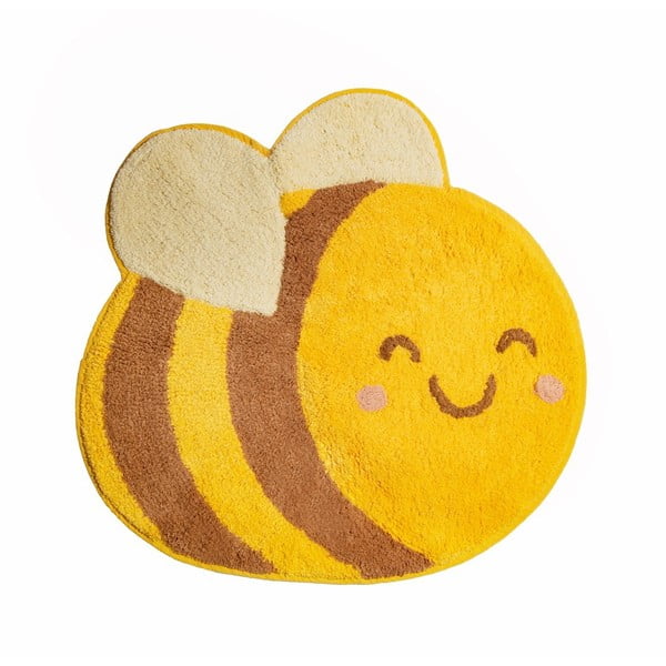 Оранжев детски памучен килим , 55,5 x 57 cm Bee Happy - Sass & Belle