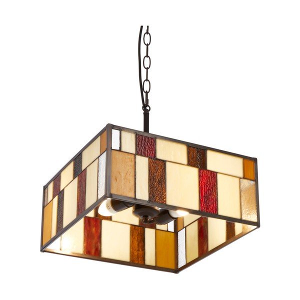Метално висящо осветително тяло със стъклен абажур Waldorf – Premier Housewares-image-3