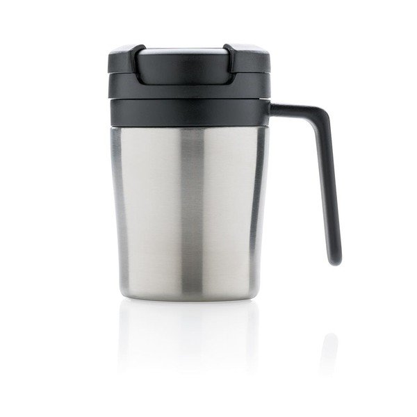 Термочаша с дръжка в сребристо XD Design Coffee to Go, 160 ml - XD Design-image-1