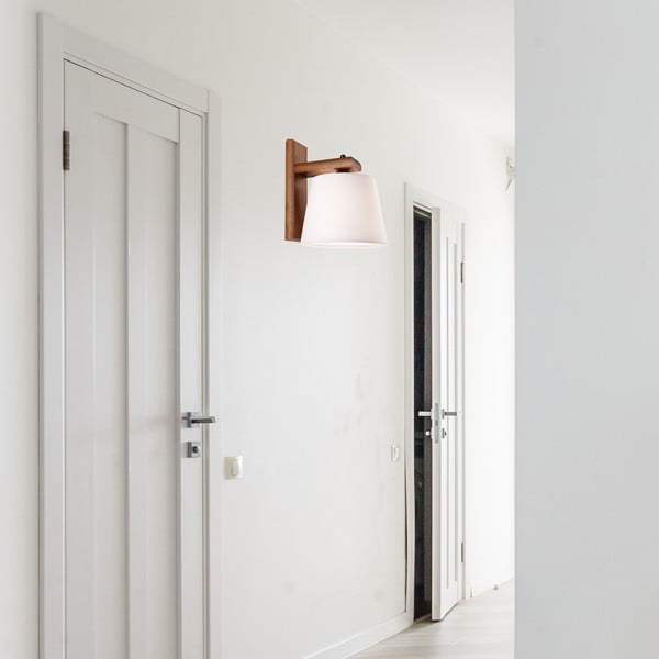 Тъмнокафява стенна лампа ø 20 cm Aida - LAMKUR-image-2