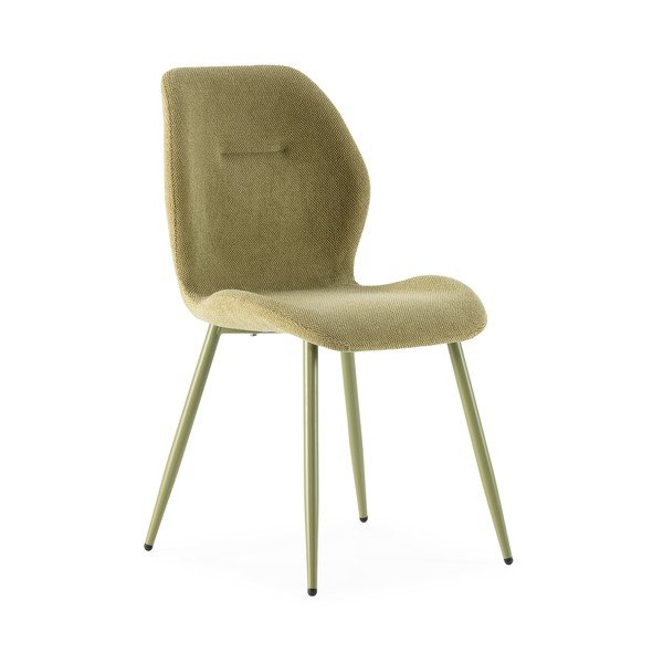 Зелени тапицирани трапезни столове в комплект 4 бр. Ansu – Marckeric