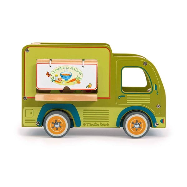 Дървен автомобил La Grande Famille Food Truck - Moulin Roty-image-1