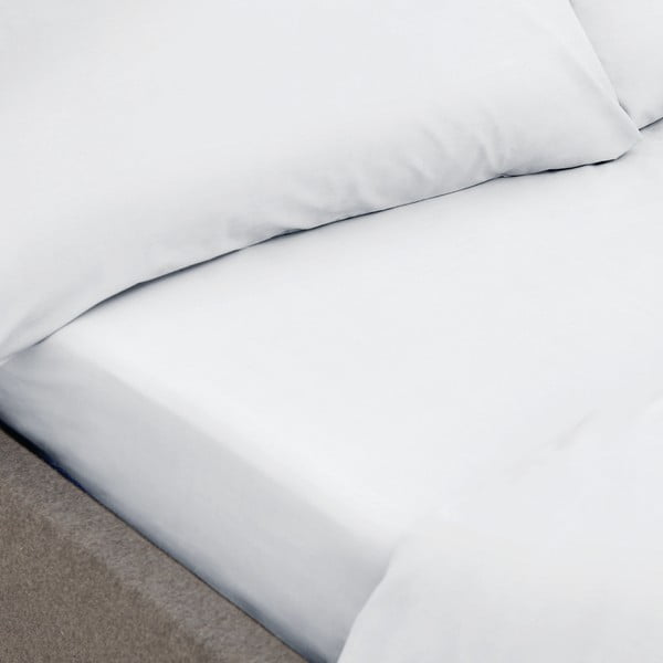 Бял чаршаф от органичен памук Органичен, 135 x 190 cm - Bianca-image-1