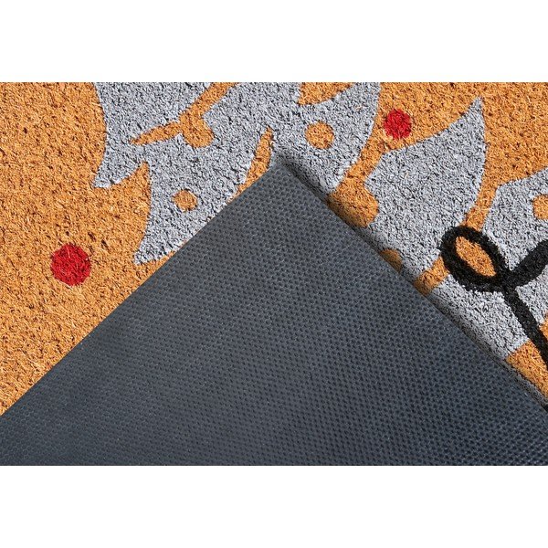 Изтривалка с коледен мотив от кокосови влакна 40x70 cm Silver Christmas – Hanse Home-image-4