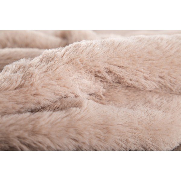 Кафяво одеяло от изкуствена кожа 150x200 cm Ruby – Tiseco Home Studio-image-1