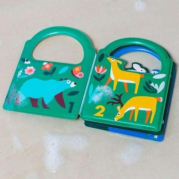 Интерактивна играчка Colour changing bath book Woodland – Rex London-image-1