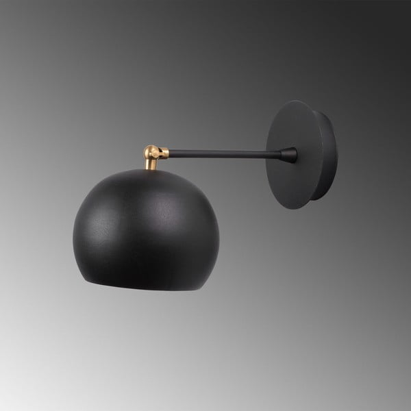 Черна стенна лампа ø 15 cm Stiva – Opviq lights-image-2