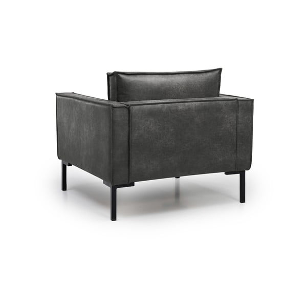 Тъмносив фотьойл от изкуствена кожа Rate - Scandic-image-3