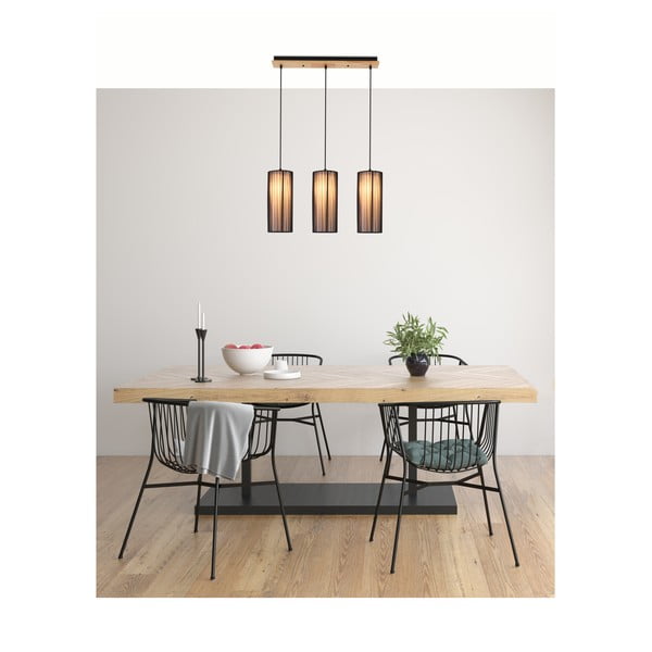 Висящо осветително тяло с текстилен абажур Kioto – Candellux Lighting-image-1