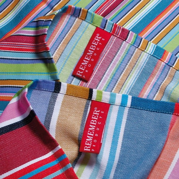 Комплект от 2 памучни кърпи Лилави ивици, 70 x 50 cm - Remember-image-1