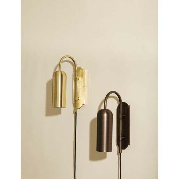 Стенна лампа златна Zenith – Hübsch-image-1